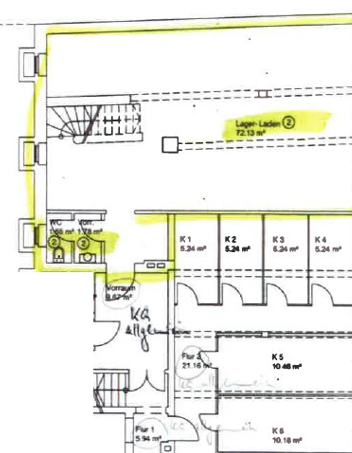 Grundriss KG - Fläche 2