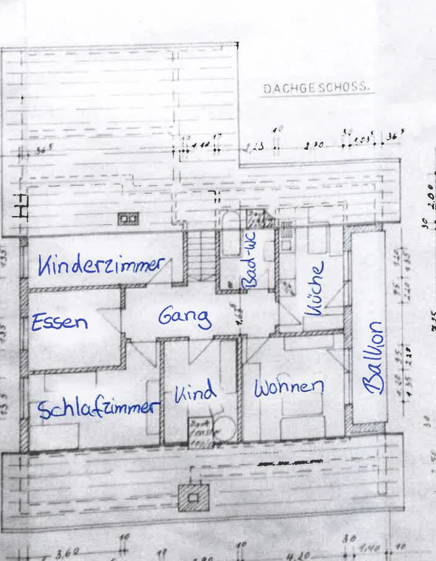 Grundriss Dachgeschoss