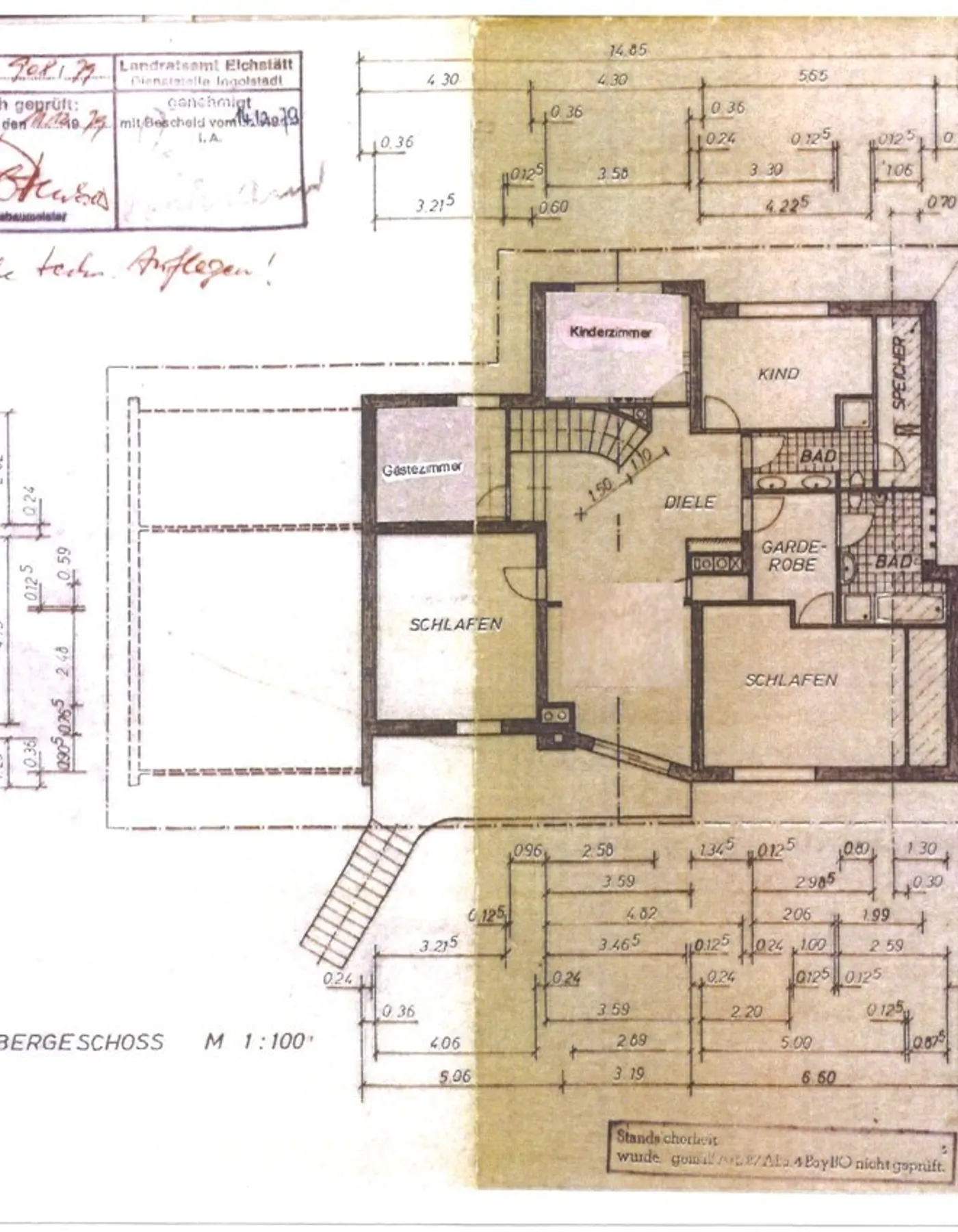 Grundriss Obergeschoss