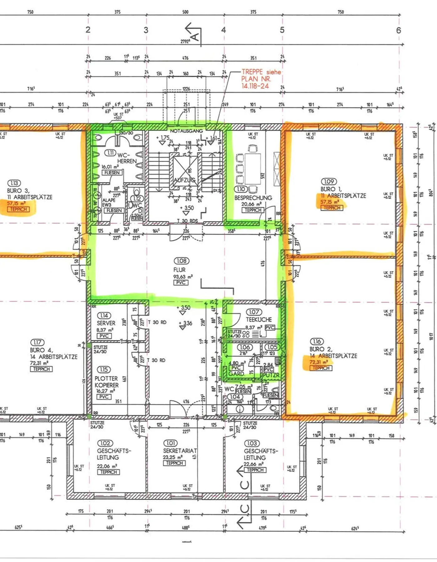 Grundriss 1. Obergeschoss