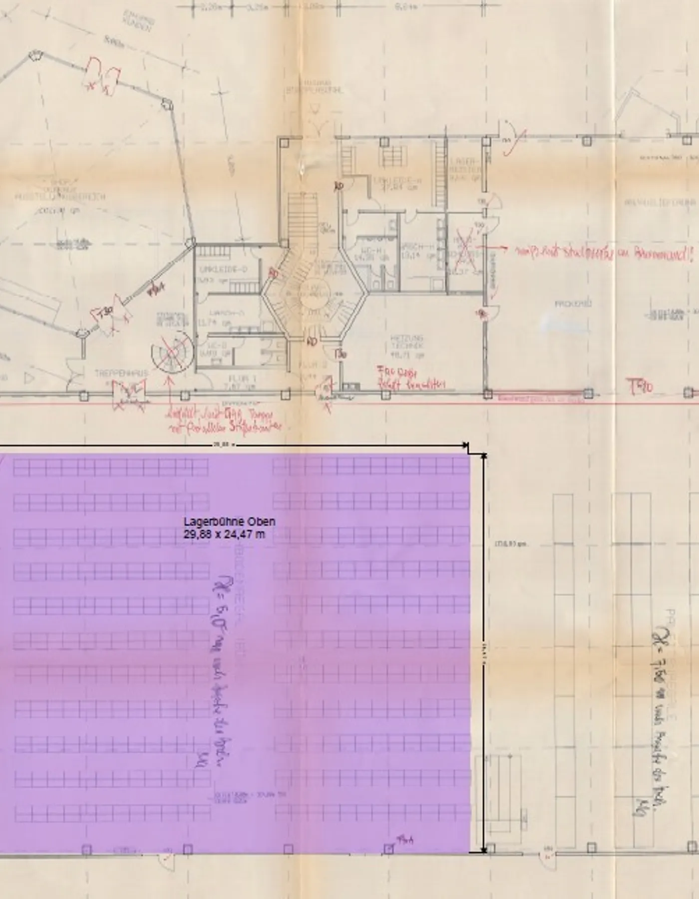 Grundriss Zwischenbühne