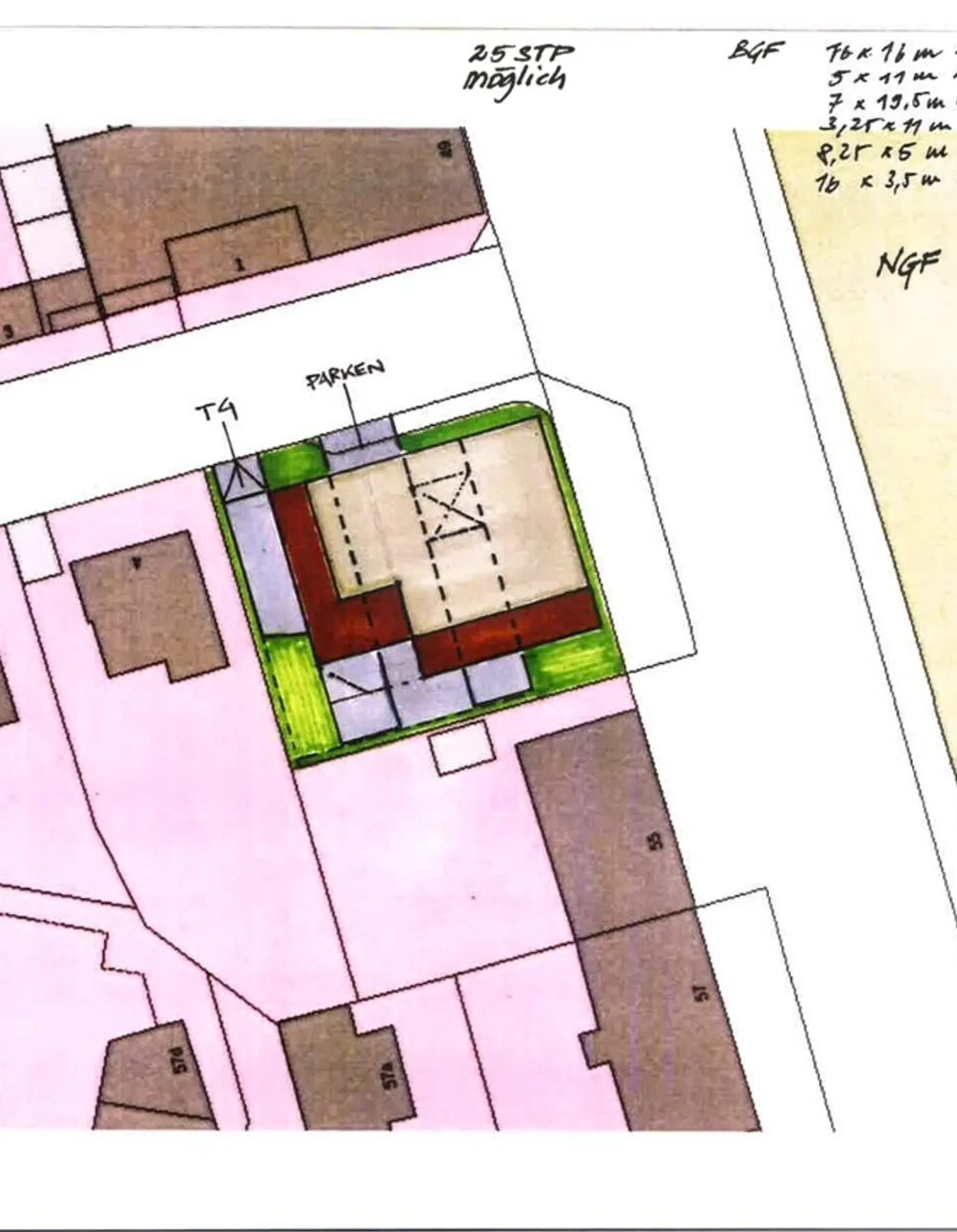 Bebauungsvorschlag Architekt