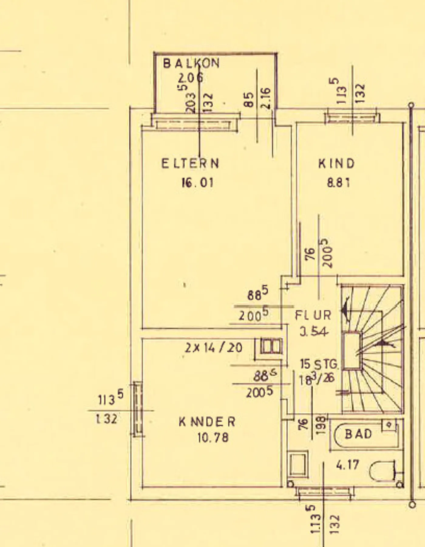 Grundriss Obergeschoss