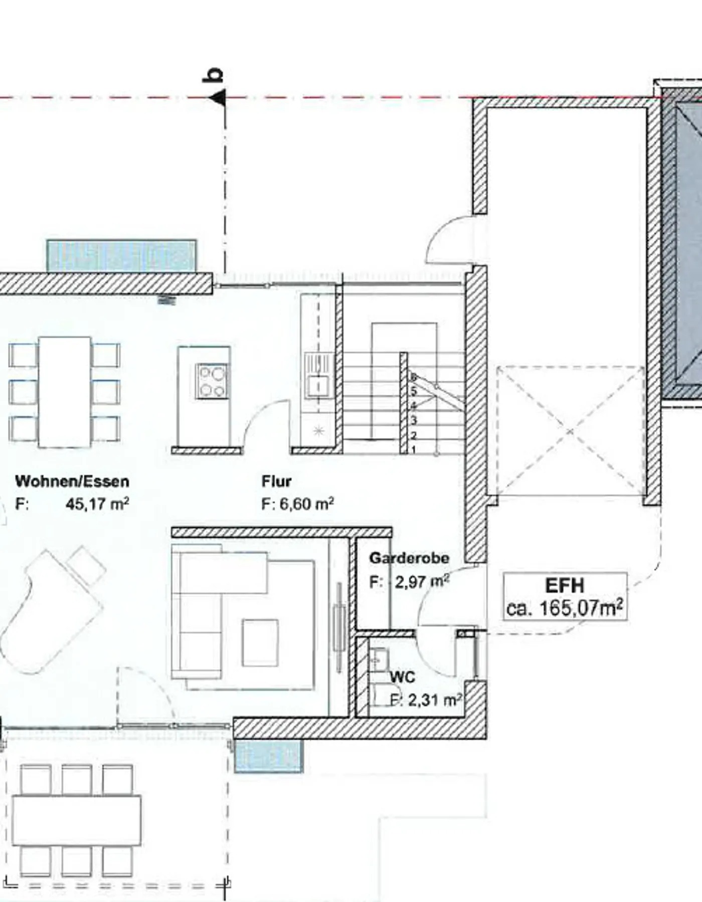 mögliche Bebauung Grundriss Erdgeschoss