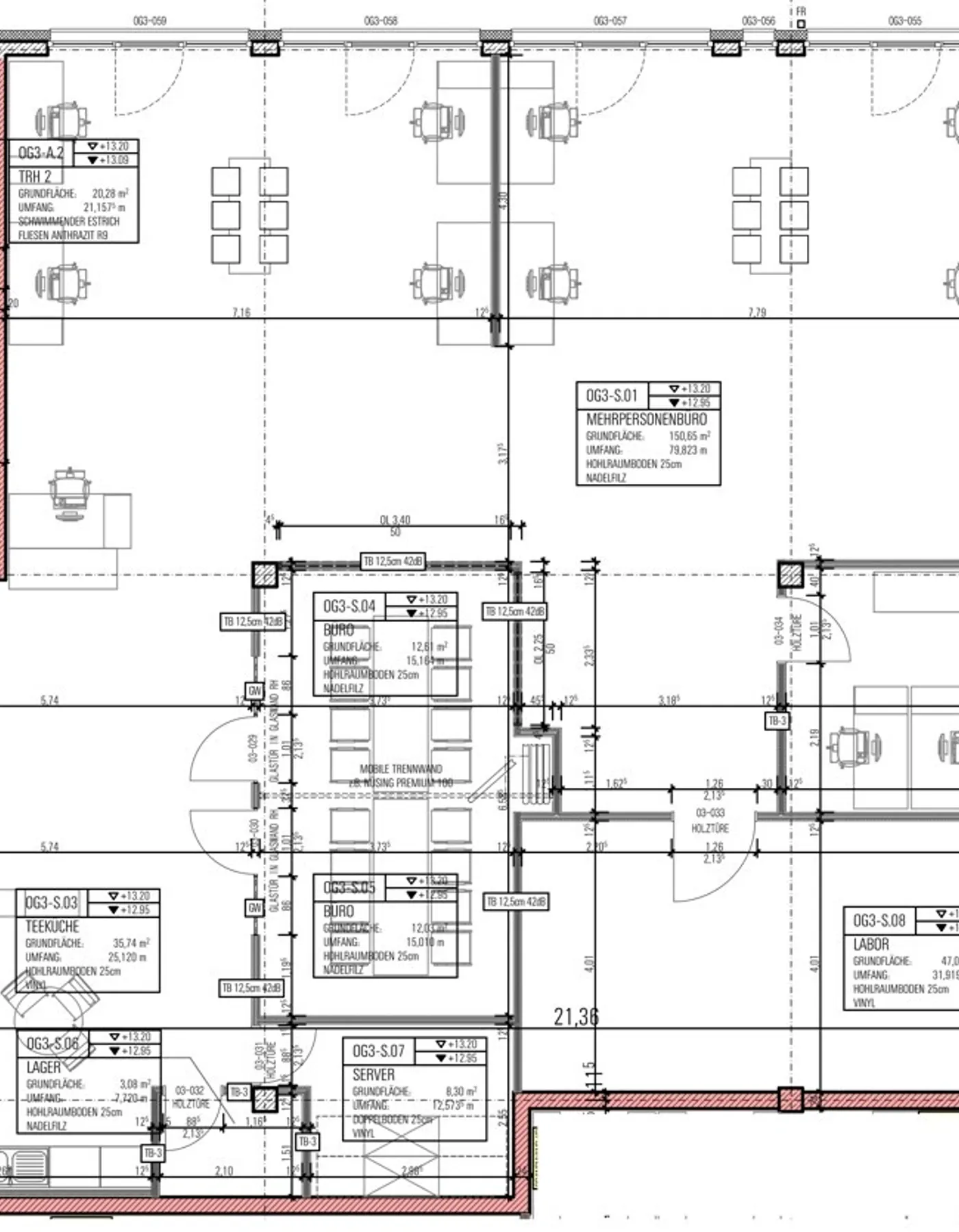 Grundriss Büroeinheit