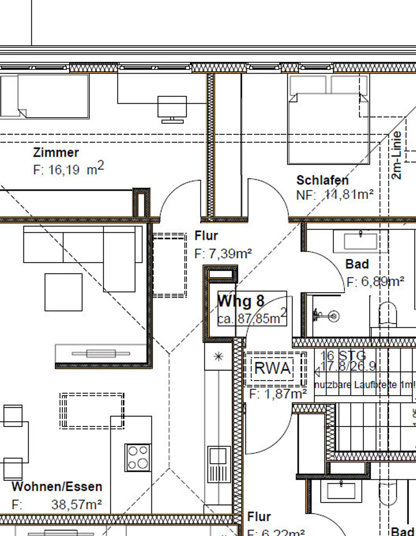 Grundriss Whg. 8