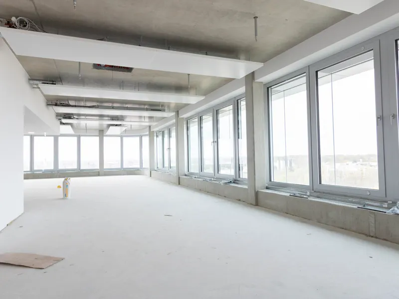 Hoch hinaus: Bürofläche im obersten Stockwerk des Donau Towers