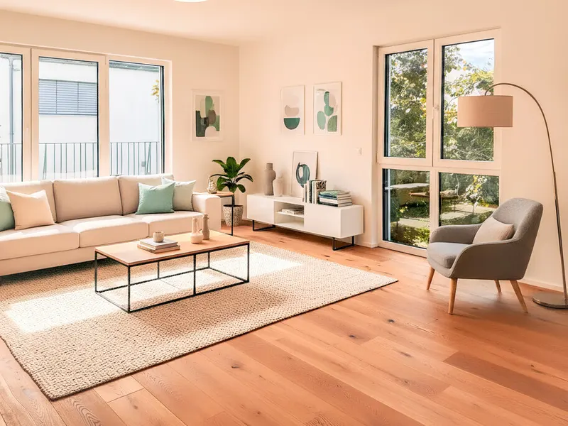 Sofort bezugsfreier Neubau: 3-Zimmer-Wohnung mit Balkon