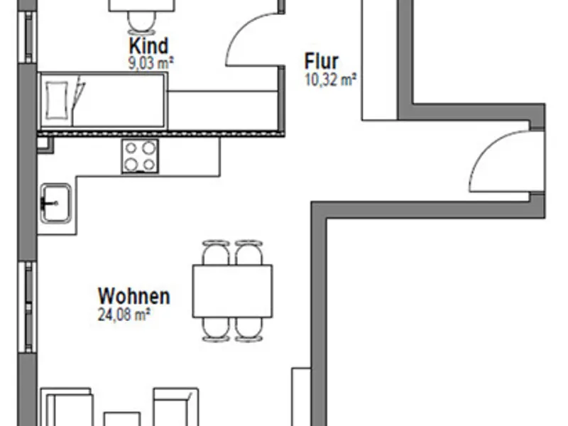 Sofort bezugsfreier Neubau: 3-Zimmer-Wohnung mit Balkon