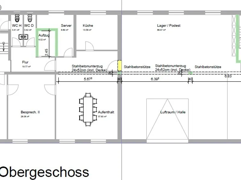 Gepflegtes Geschäftshaus mit Halle in Gaimersheim
