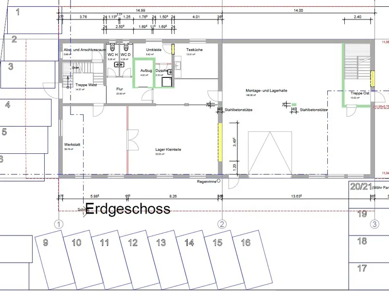 Gepflegtes Geschäftshaus mit Halle in Gaimersheim