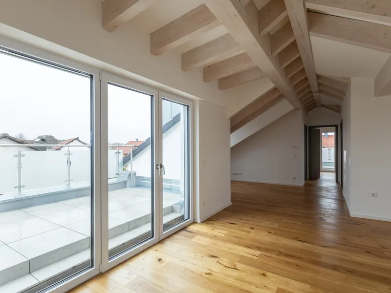 Gemütliche Neubau-Dachgeschosswohnung mit Dachterrasse in ruhiger Lage von Gaimersheim!