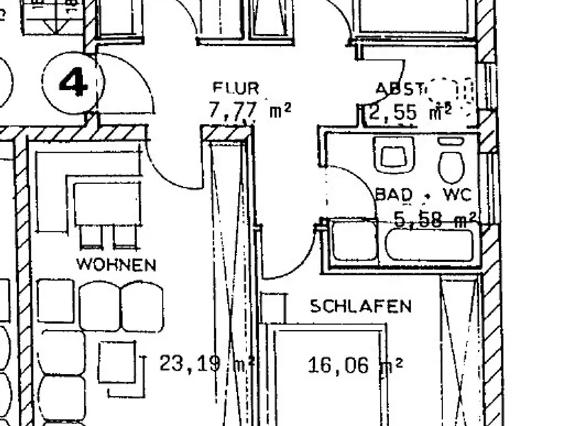Attraktive 3-Zimmer-Erdgeschosswohnung mit Garten