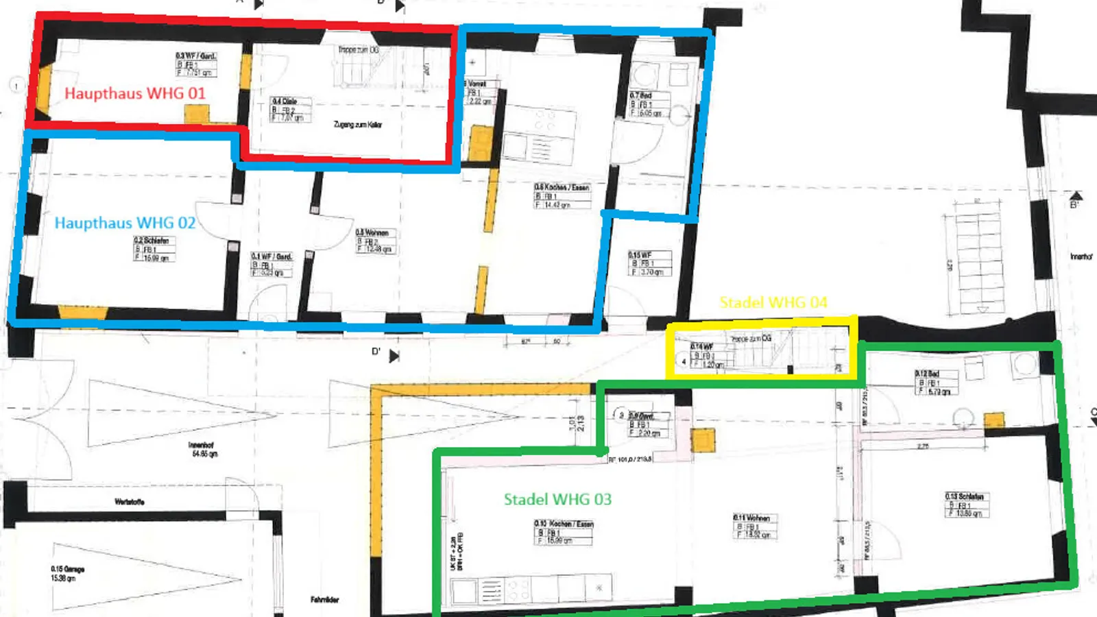 Liebevoll saniertes Denkmalobjekt - Stadtbauernhof mit 4-Wohnungen in der Innenstadt - Bild 25