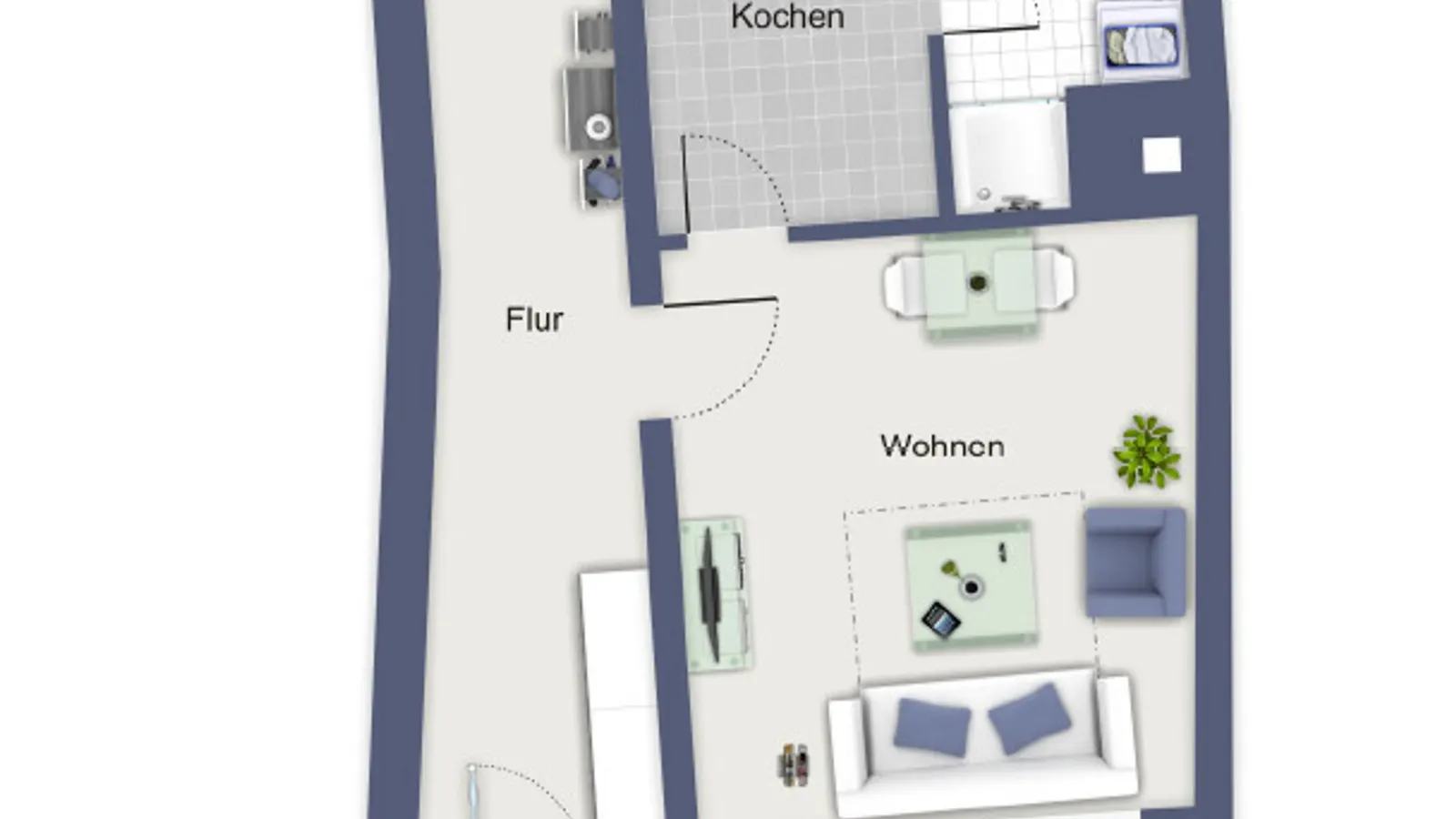 Zentrale 1-Zimmer-Wohnung - Bild 7