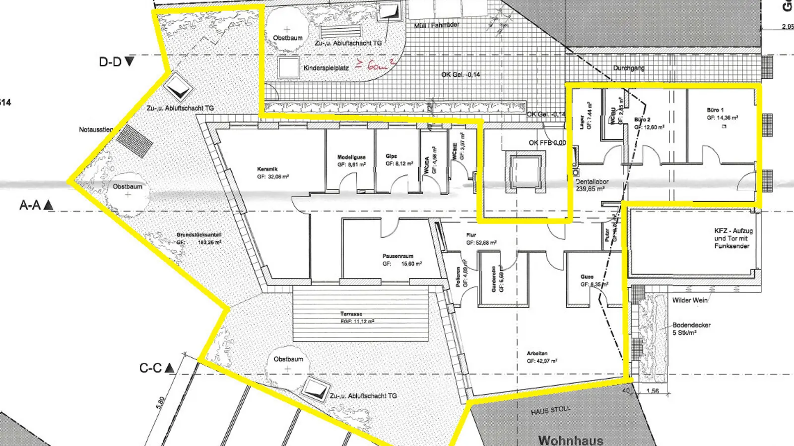 Rarität in der Innenstadt: Erdgeschossfläche mit Garten und Tiefgaragenstellplätzen - Bild 14