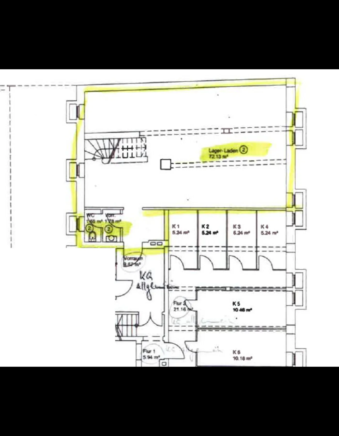 Grundriss KG - Fläche 2