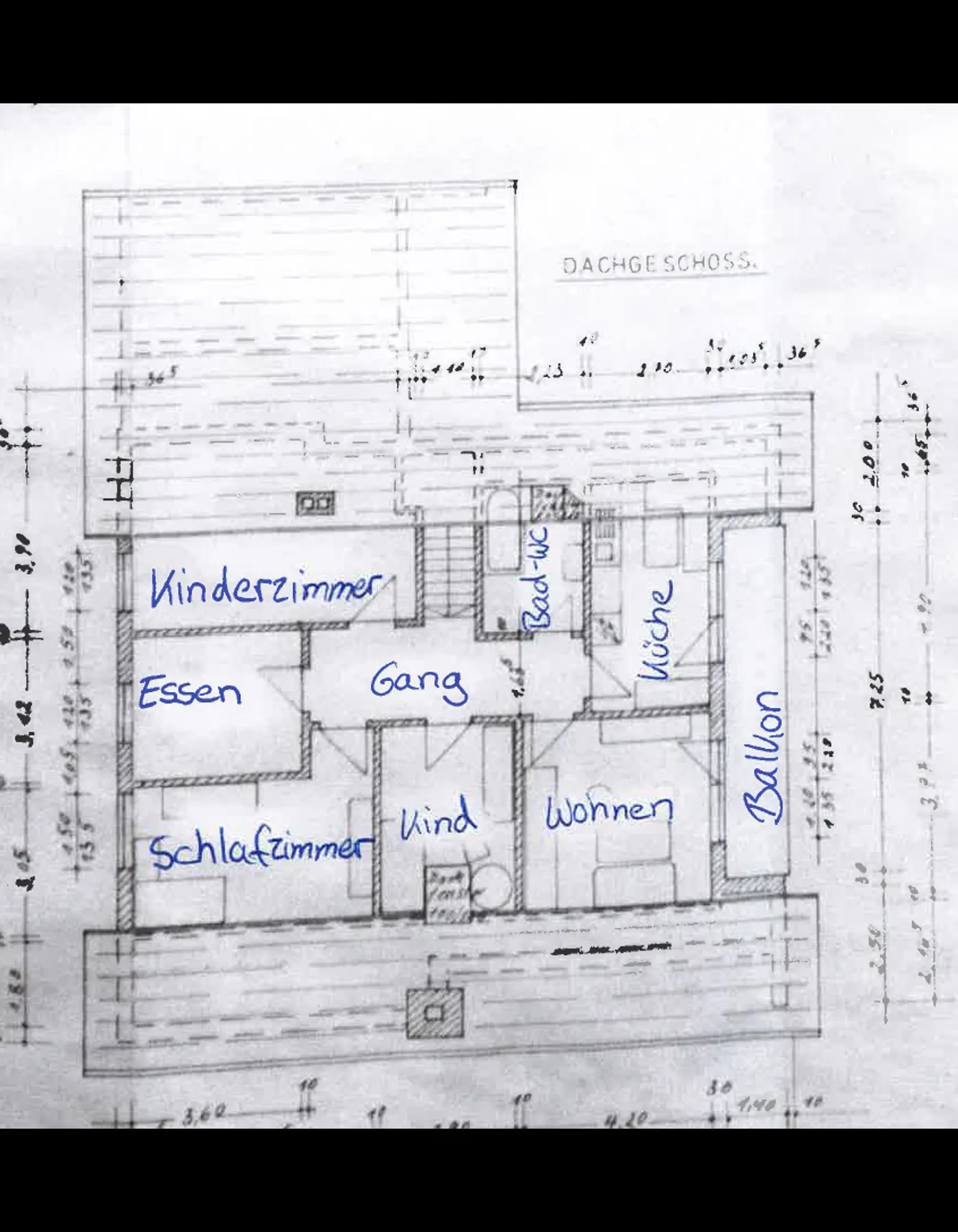 Grundriss Dachgeschoss