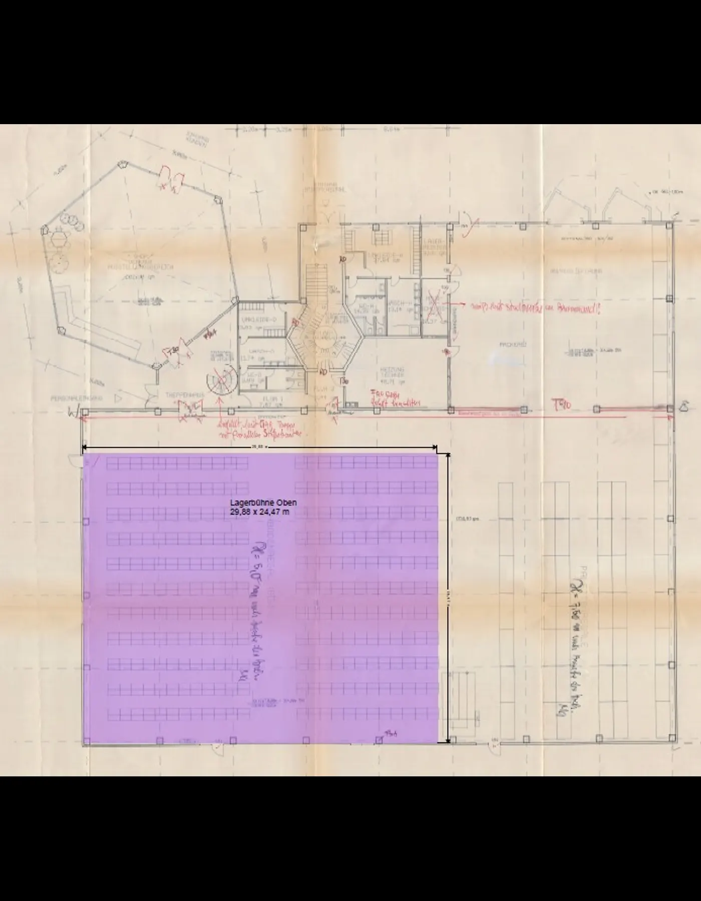 Grundriss Zwischenbühne