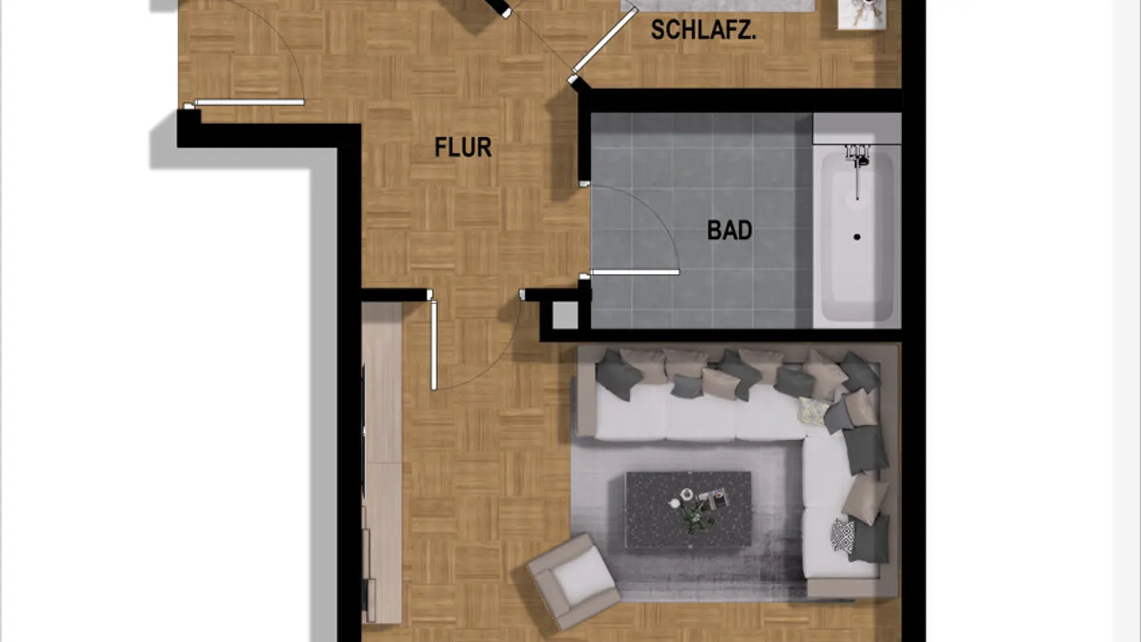 Renovierte, bezugsfertige 2-Zimmer-Wohnung im Ingolstädter Süden mit Loggia! - Bild 15