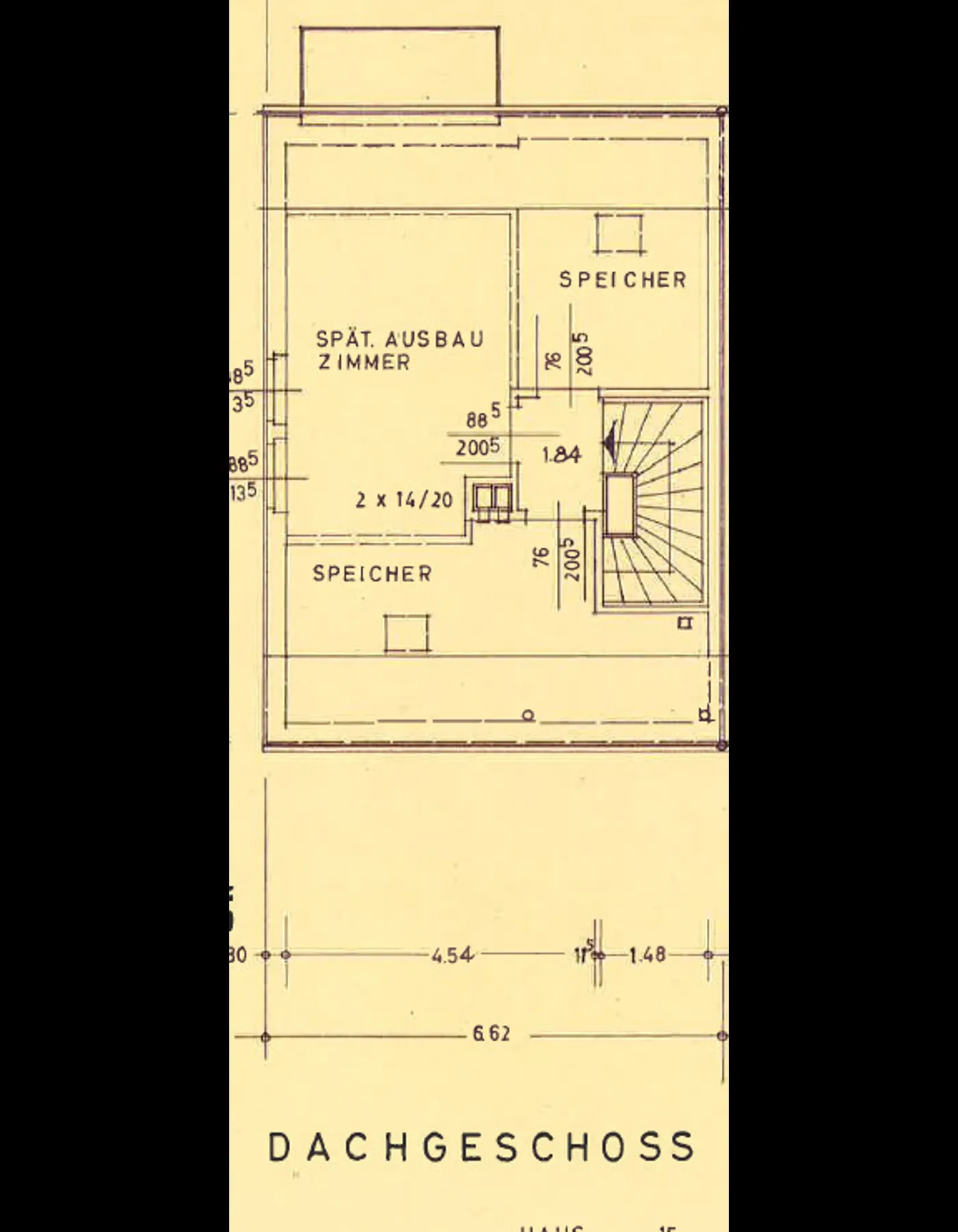 Grundriss Dachgeschoss