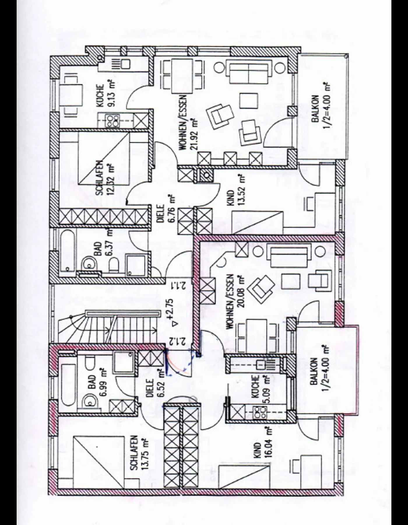 Grundriss West 1.OG E2