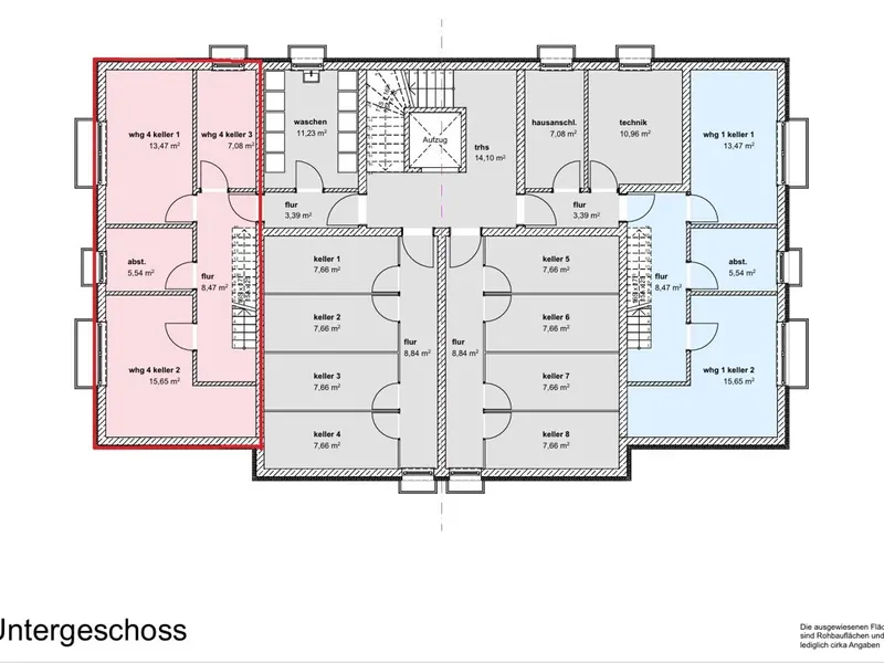 Moderne 3-Zimmer-Neubauwohnung mit zusätzlichem Souterrain