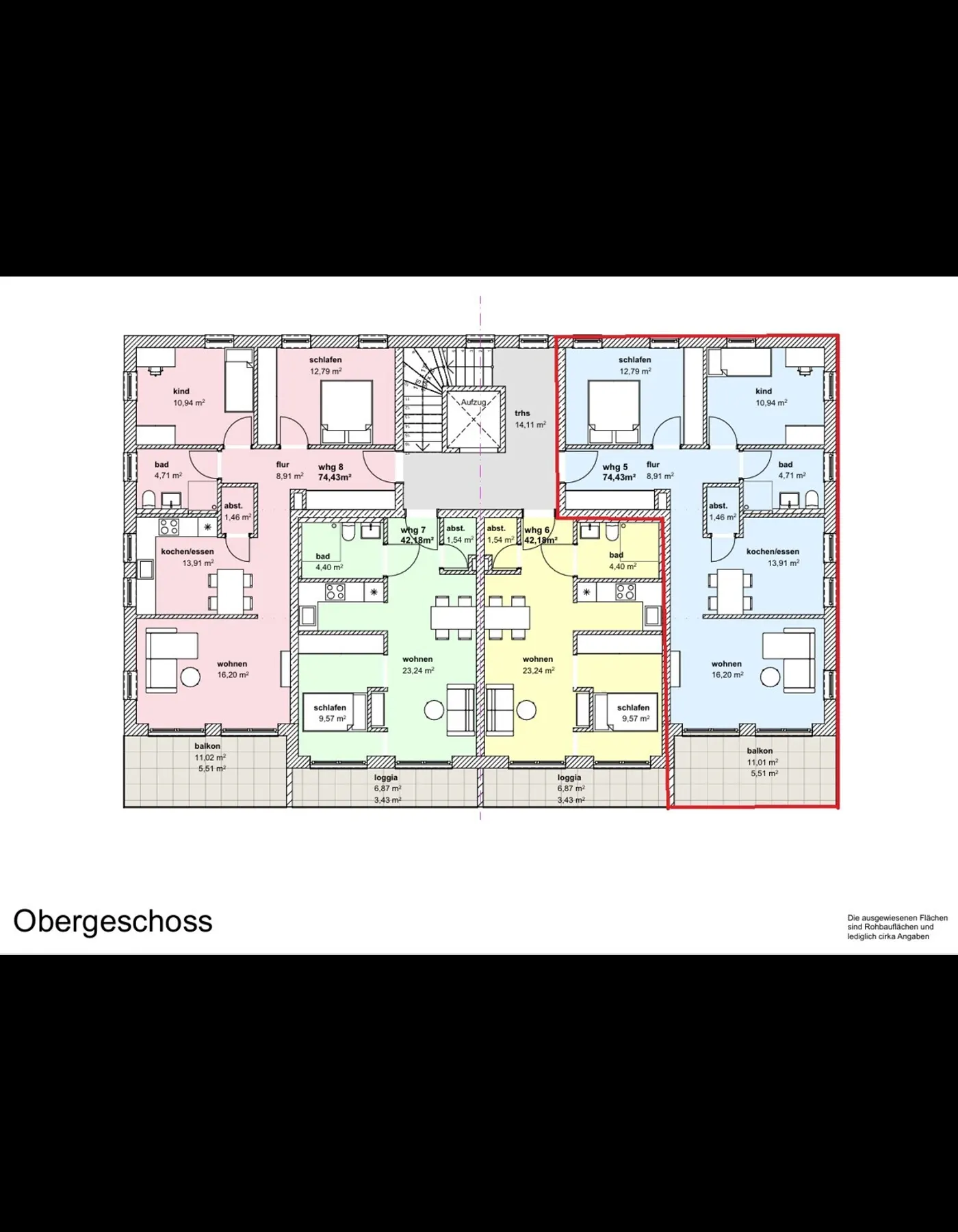 Grundriss OG, Whg 5