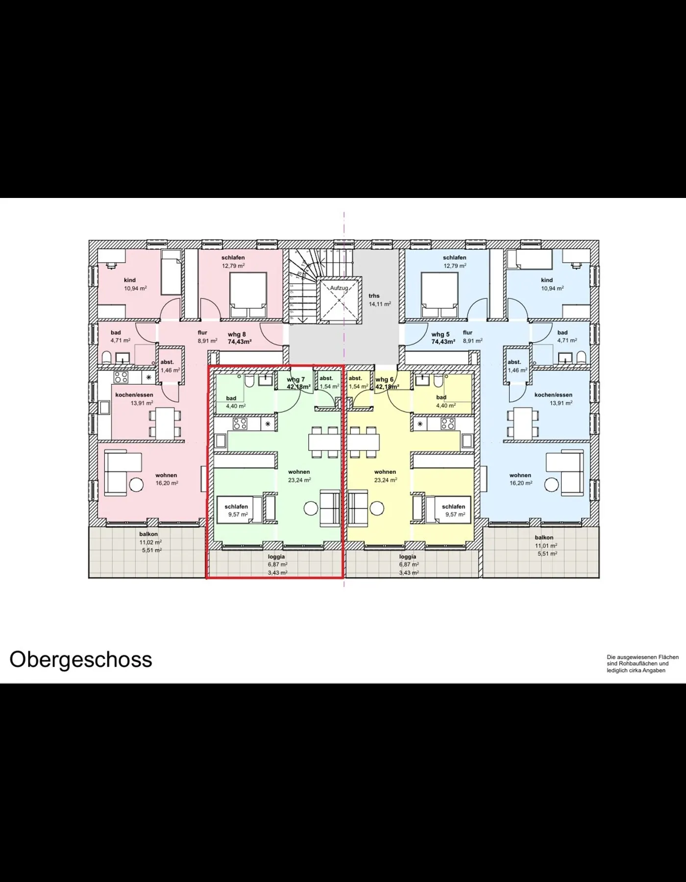 Grundriss OG, Whg 7