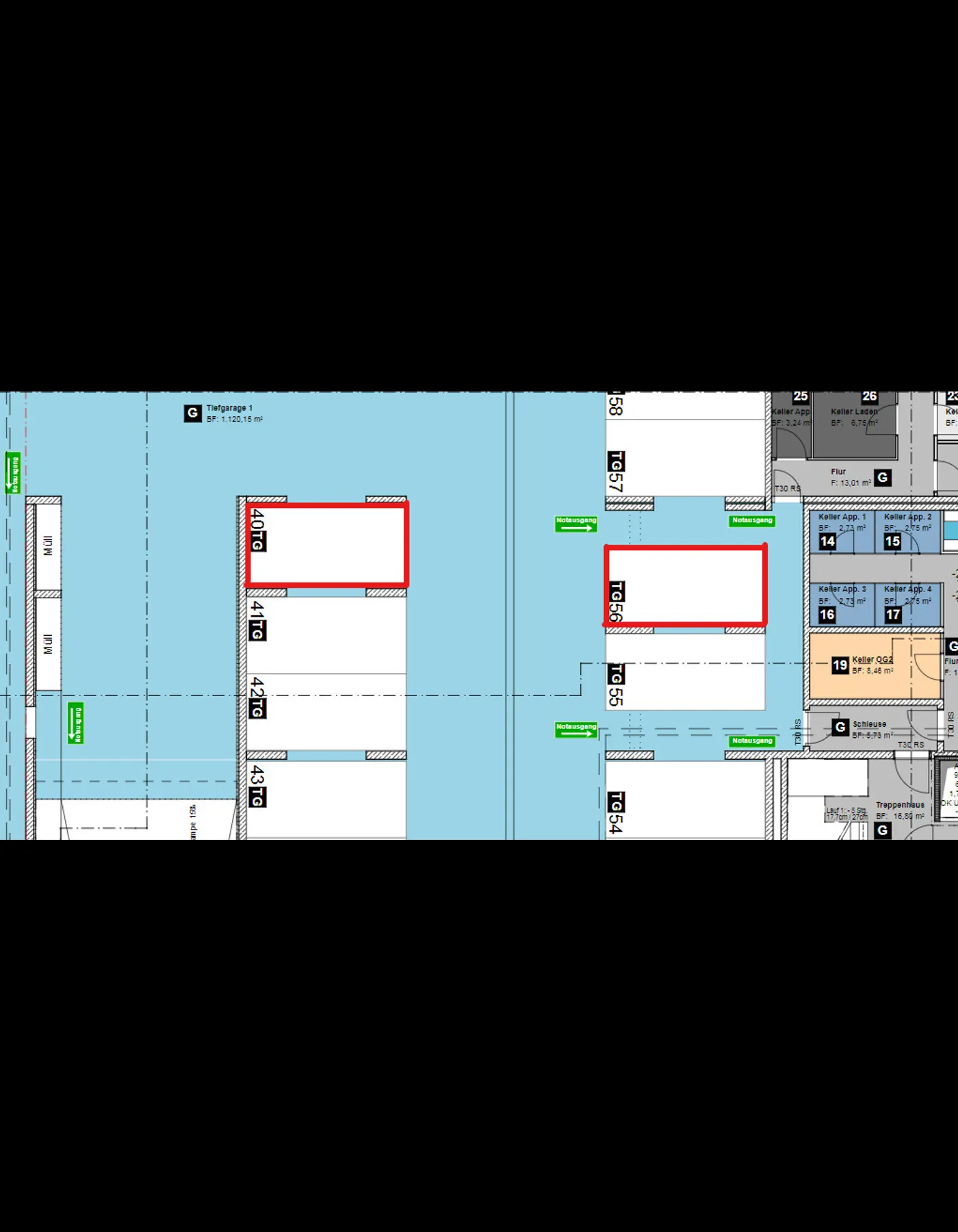 Tiefgaragenstellplätze